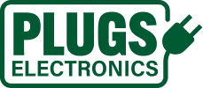The Plugs Electronics logo in full color, available to download for use in the report header.