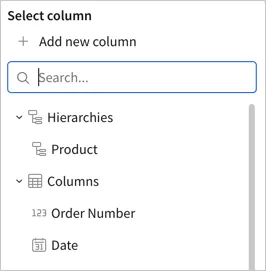 Add a hierarchy to the pivot rows from the column list.